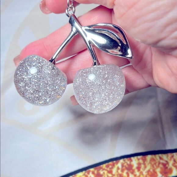 Silver Cherry Keychain - Picture 3 of 4